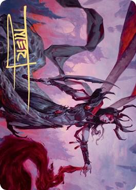 Drana, the Last Bloodchief Art Card (Gold-Stamped Signature) [Zendikar Rising Art Series]