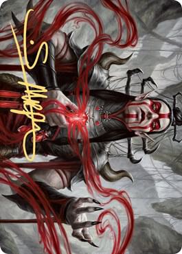 Malakir Blood-Priest Art Card (Gold-Stamped Signature) [Zendikar Rising Art Series]