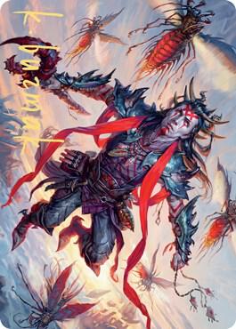 Scion of the Swarm Art Card (Gold-Stamped Signature) [Zendikar Rising Art Series]