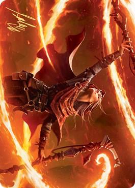 Magmatic Channeler Art Card (Gold-Stamped Signature) [Zendikar Rising Art Series]