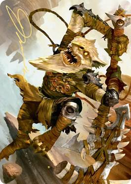 Teeterpeak Ambusher Art Card (Gold-Stamped Signature) [Zendikar Rising Art Series]