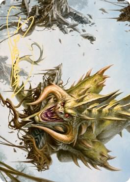 Canopy Baloth Art Card (Gold-Stamped Signature) [Zendikar Rising Art Series]