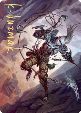 Akiri, Fearless Voyager Art Card (Gold-Stamped Signature) [Zendikar Rising Art Series]