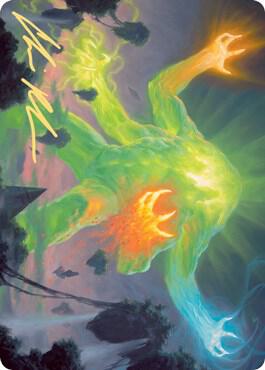 Omnath, Locus of Creation Art Card (Gold-Stamped Signature) [Zendikar Rising Art Series]
