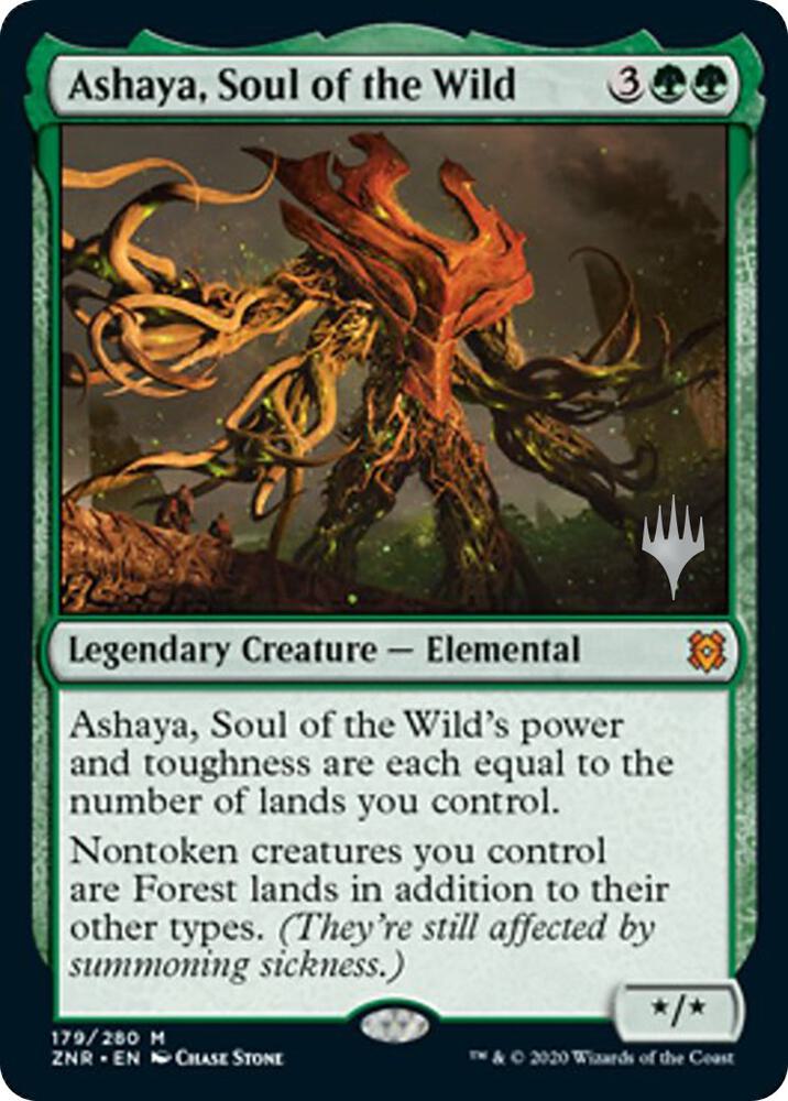 Ashaya, Soul of the Wild (Promo Pack) [Zendikar Rising Promos]