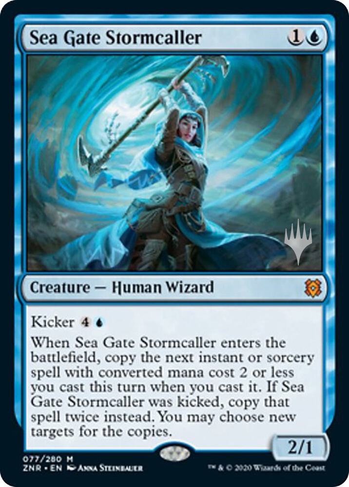 Sea Gate Stormcaller (Promo Pack) [Zendikar Rising Promos]