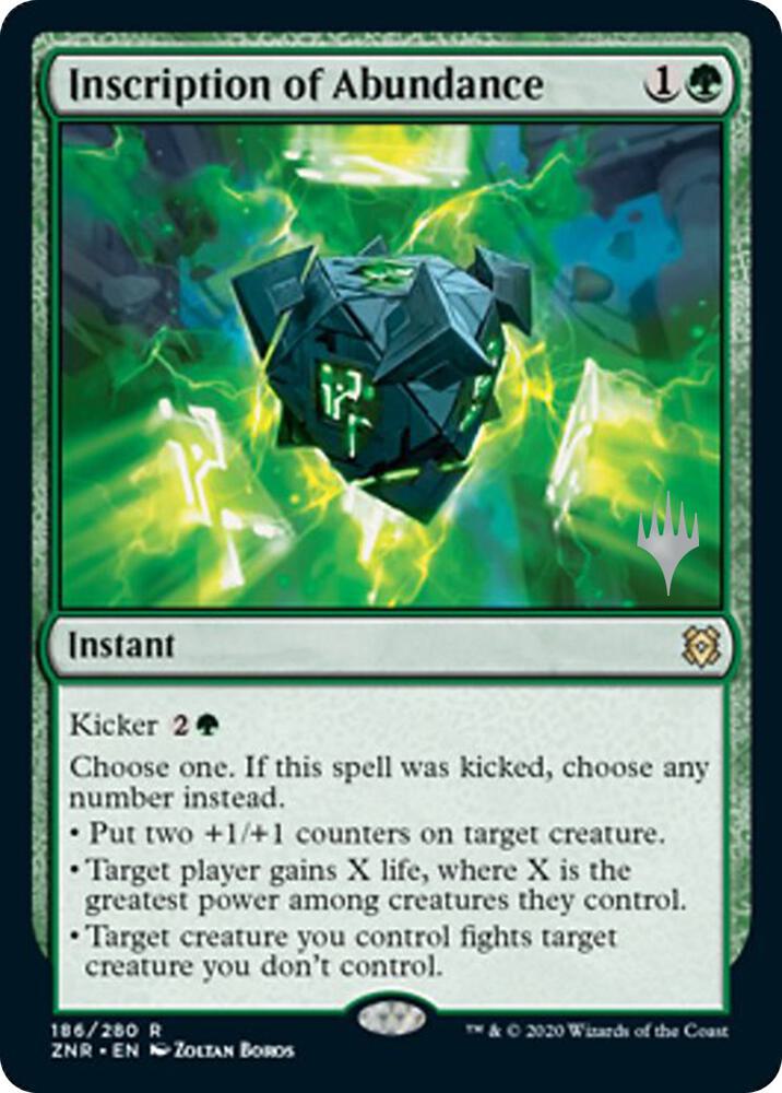 Inscription of Abundance (Promo Pack) [Zendikar Rising Promos]