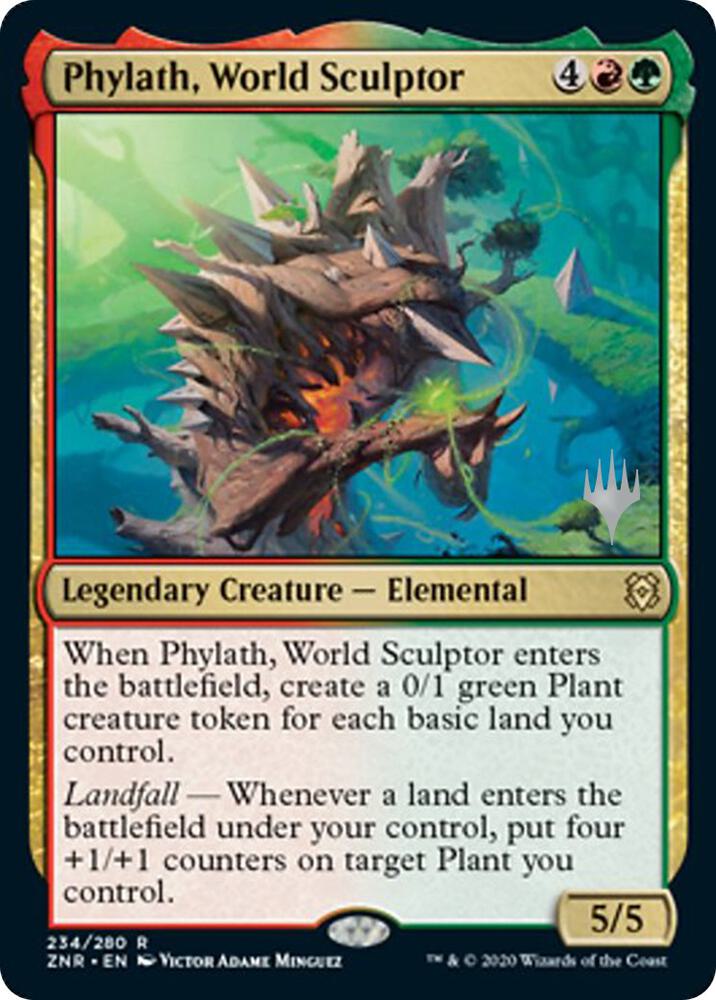 Phylath, World Sculptor (Promo Pack) [Zendikar Rising Promos]