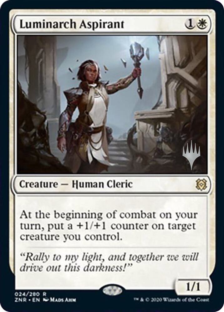 Luminarch Aspirant (Promo Pack) [Zendikar Rising Promos]