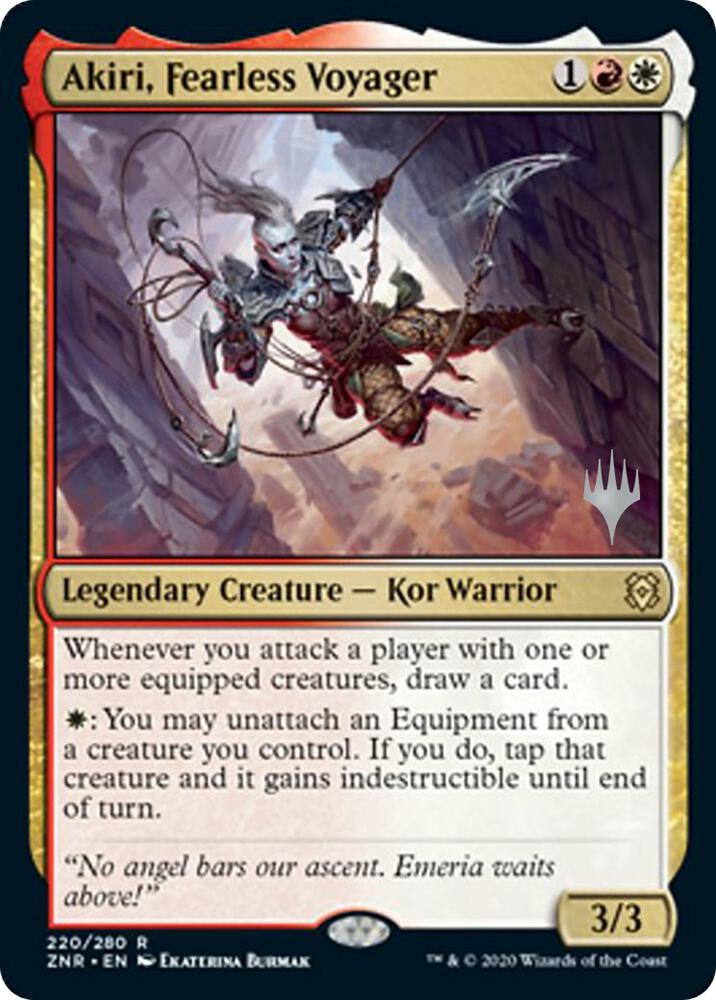 Akiri, Fearless Voyager (Promo Pack) [Zendikar Rising Promos]