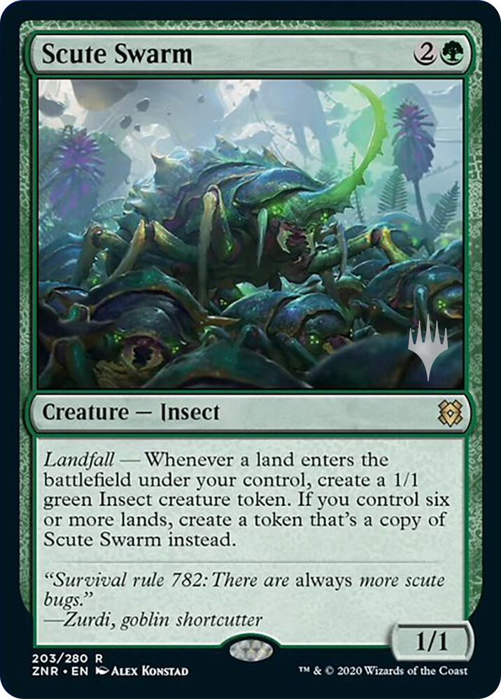 Scute Swarm (Promo Pack) [Zendikar Rising Promos]
