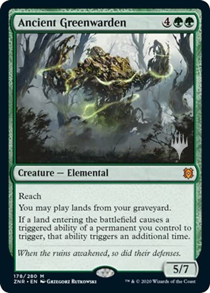 Ancient Greenwarden (Promo Pack) [Zendikar Rising Promos]