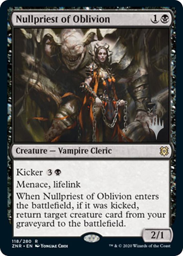 Nullpriest of Oblivion (Promo Pack) [Zendikar Rising Promos]