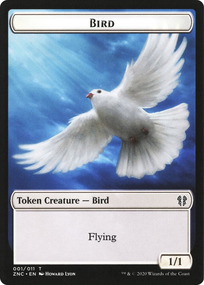 Bird // Kor Ally Double-Sided Token [Zendikar Rising Commander Tokens]