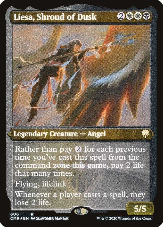 Liesa, Shroud of Dusk (Etched) [Commander Legends]