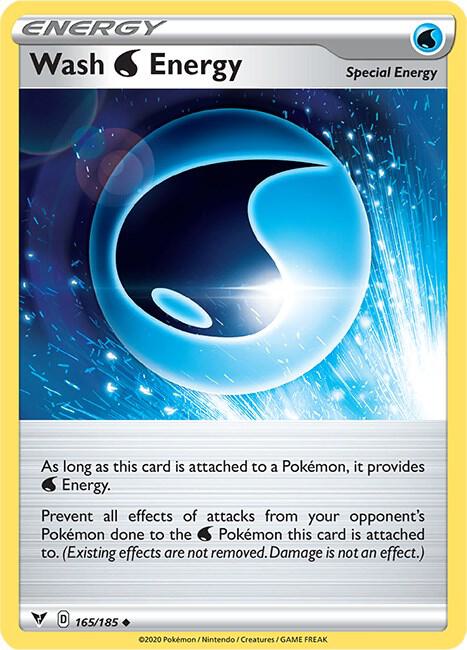 Wash Water Energy (165/185) [Sword & Shield: Vivid Voltage]