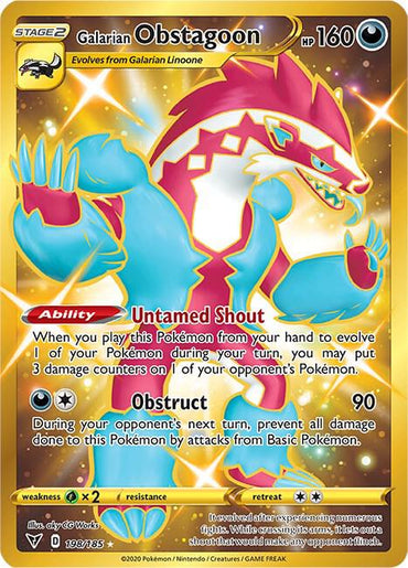 Galarian Obstagoon (198/185) [Sword & Shield: Vivid Voltage]