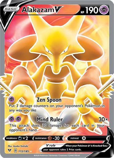 Alakazam V (172/185) [Sword & Shield: Vivid Voltage]