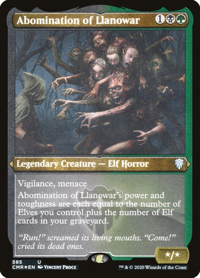 Abomination of Llanowar (Etched) [Commander Legends]