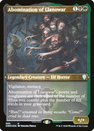 Abomination of Llanowar (Etched) [Commander Legends]