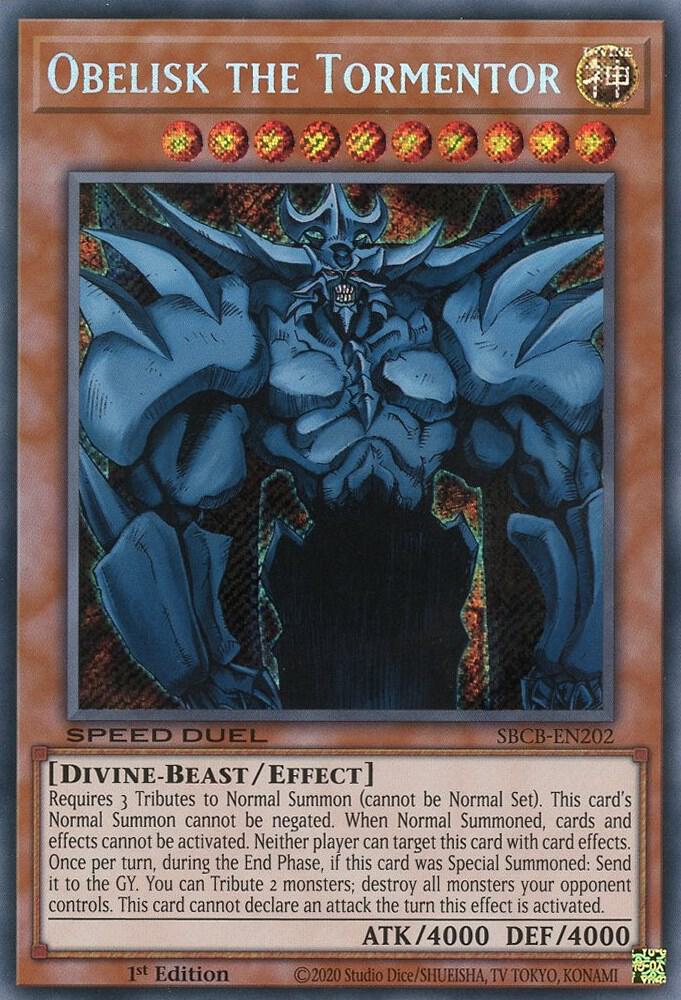 Obelisk the Tormentor [SBCB-EN202] Secret Rare