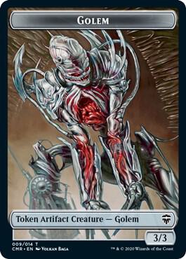 Golem // Thrull Double-Sided Token [Commander Legends Tokens]