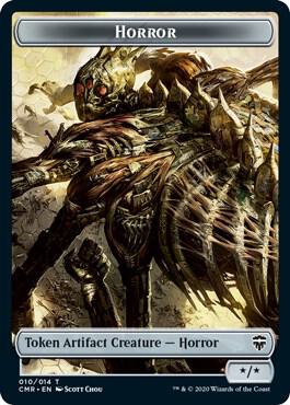Horror // The Monarch Double-Sided Token [Commander Legends Tokens]