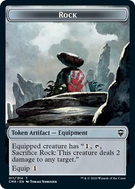 Rock // Soldier Double-Sided Token [Commander Legends Tokens]