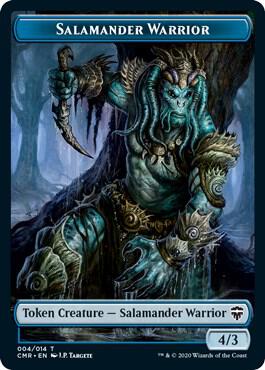 Salamander Warrior // Thrull Double-Sided Token [Commander Legends Tokens]