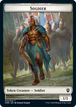 Soldier // Zombie Double-Sided Token [Commander Legends Tokens]