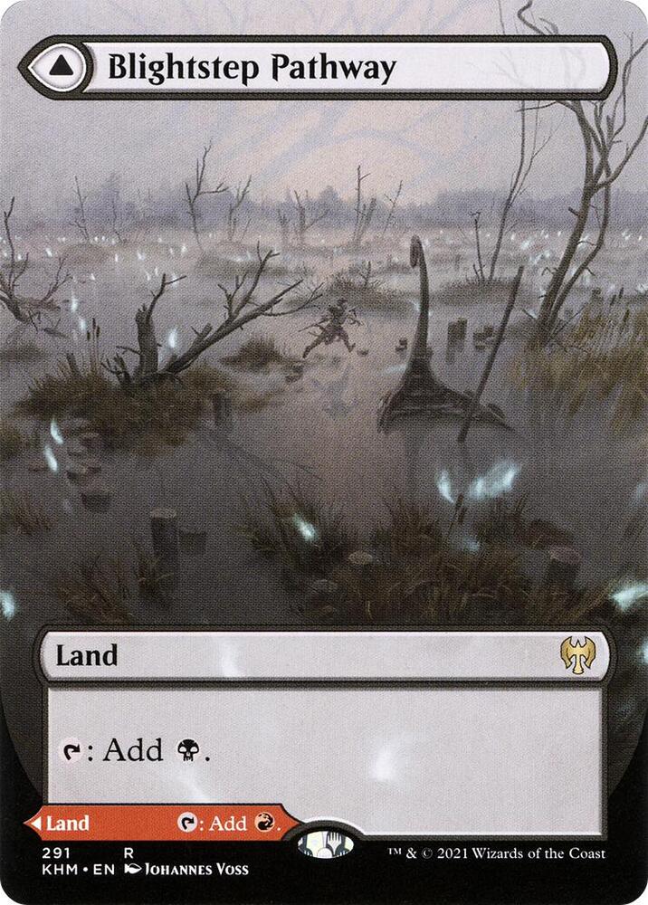 Blightstep Pathway // Searstep Pathway (Borderless Alternate Art) [Kaldheim]