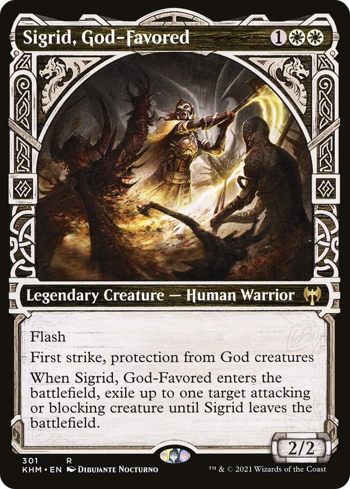 Sigrid, God-Favored (Showcase) [Kaldheim]