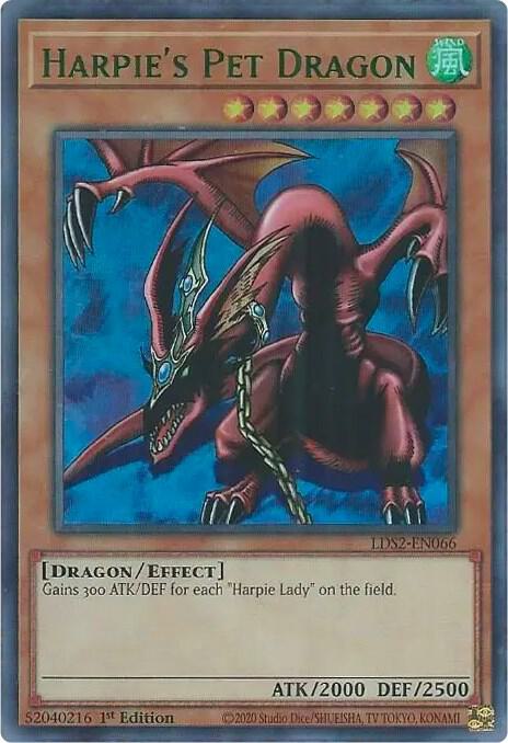 Harpie's Pet Dragon (Green) [LDS2-EN066] Ultra Rare