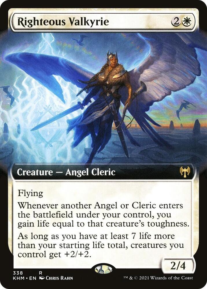 Righteous Valkyrie (Extended Art) [Kaldheim]
