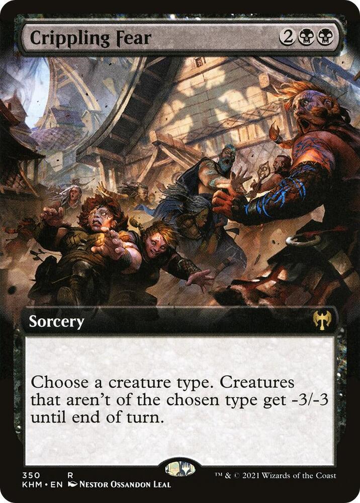 Crippling Fear (Extended Art) [Kaldheim]