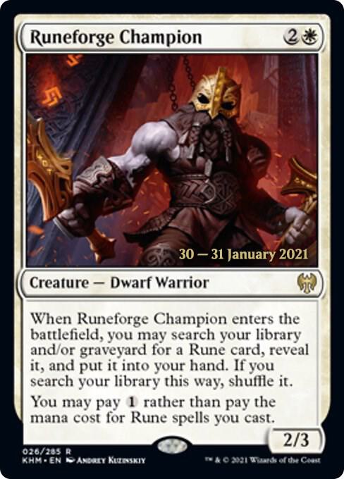 Runeforge Champion [Kaldheim Prerelease Promos]