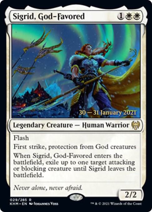 Sigrid, God-Favored [Kaldheim Prerelease Promos]