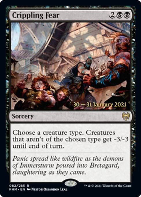 Crippling Fear [Kaldheim Prerelease Promos]
