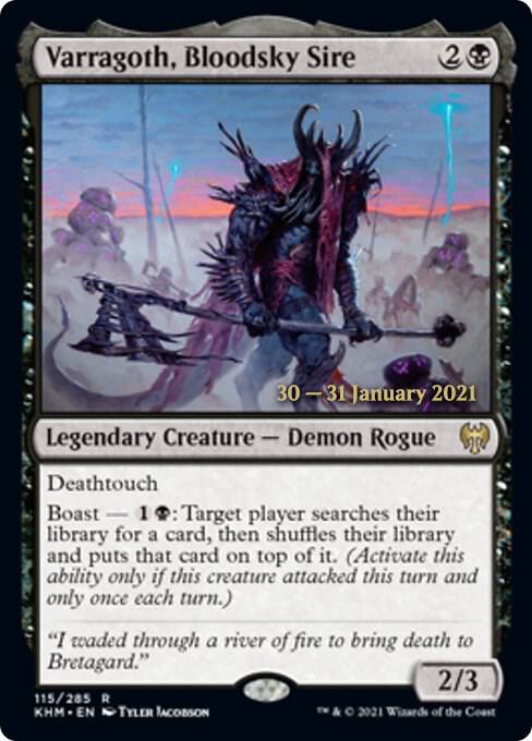 Varragoth, Bloodsky Sire [Kaldheim Prerelease Promos]