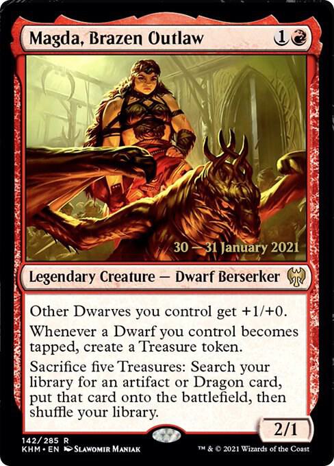 Magda, Brazen Outlaw [Kaldheim Prerelease Promos]