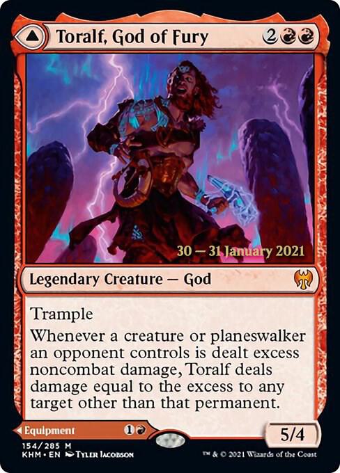 Toralf, God of Fury // Toralf's Hammer [Kaldheim Prerelease Promos]