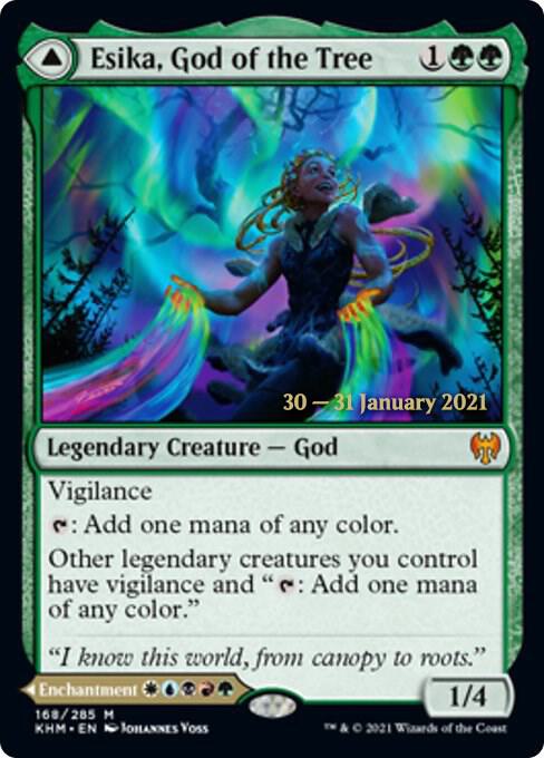 Esika, God of the Tree // The Prismatic Bridge [Kaldheim Prerelease Promos]