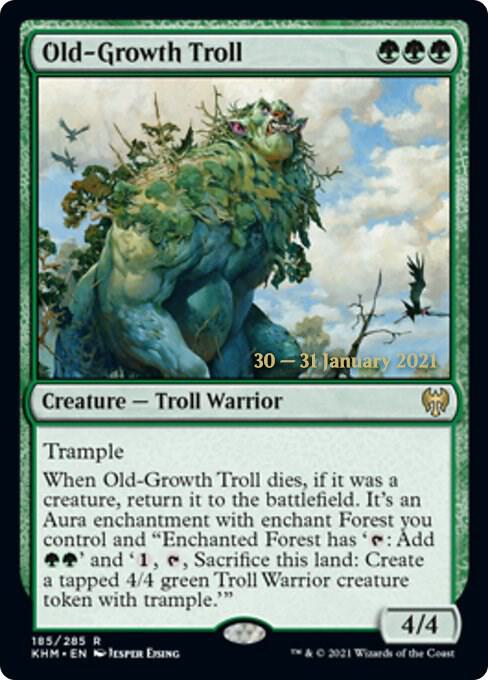 Old-Growth Troll [Kaldheim Prerelease Promos]