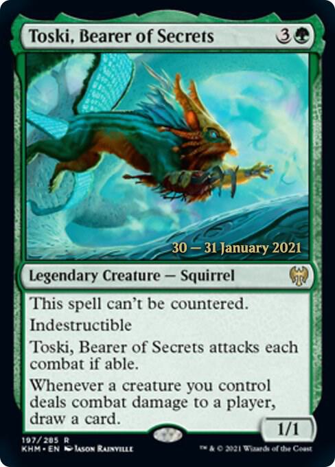Toski, Bearer of Secrets [Kaldheim Prerelease Promos]