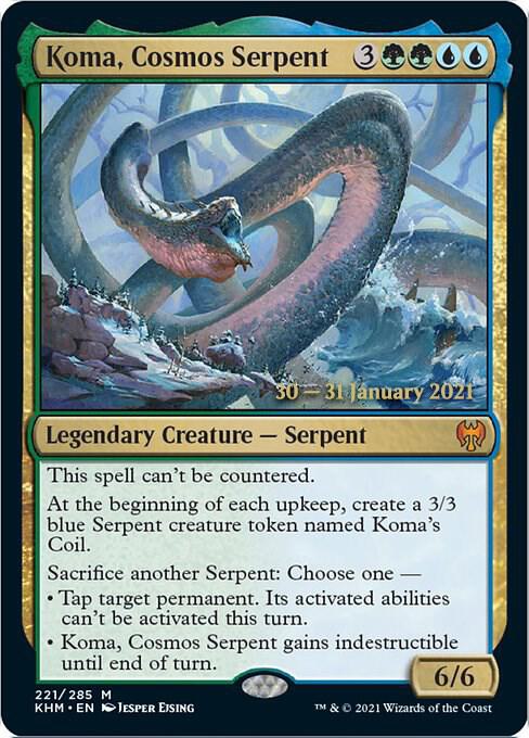Koma, Cosmos Serpent [Kaldheim Prerelease Promos]