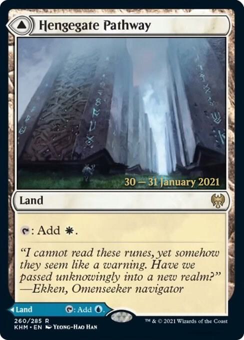 Hengegate Pathway // Mistgate Pathway [Kaldheim Prerelease Promos]