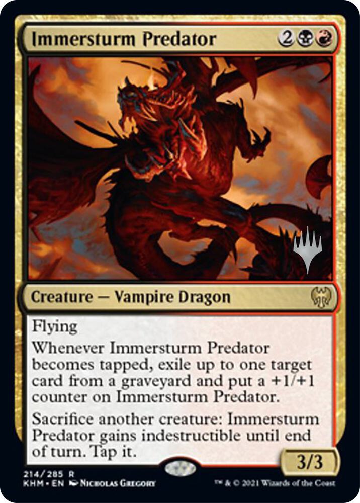 Immersturm Predator (Promo Pack) [Kaldheim Promos]