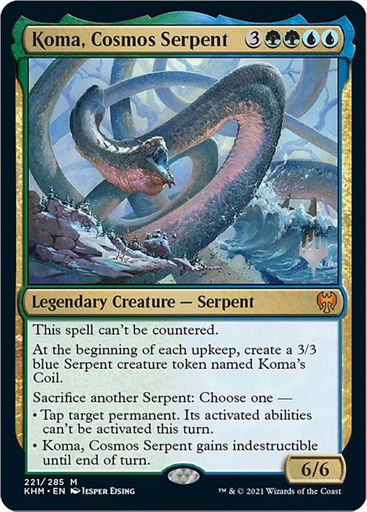Koma, Cosmos Serpent (Promo Pack) [Kaldheim Promos]
