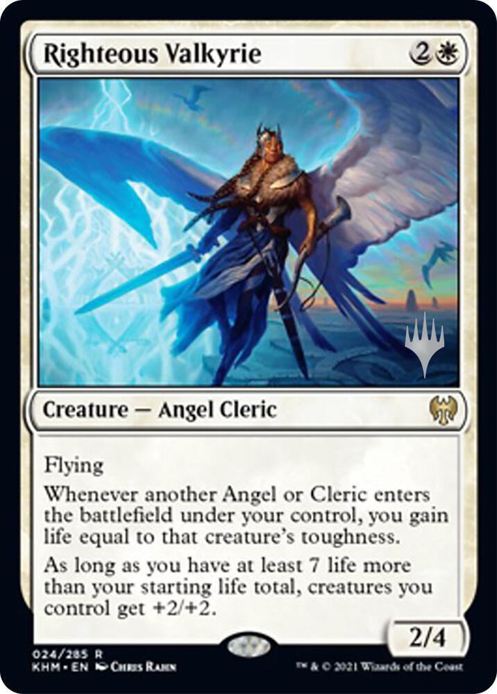 Righteous Valkyrie (Promo Pack) [Kaldheim Promos]