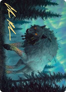 Sarulf, Realm Eater Art Card (Gold-Stamped Signature) [Kaldheim Art Series]